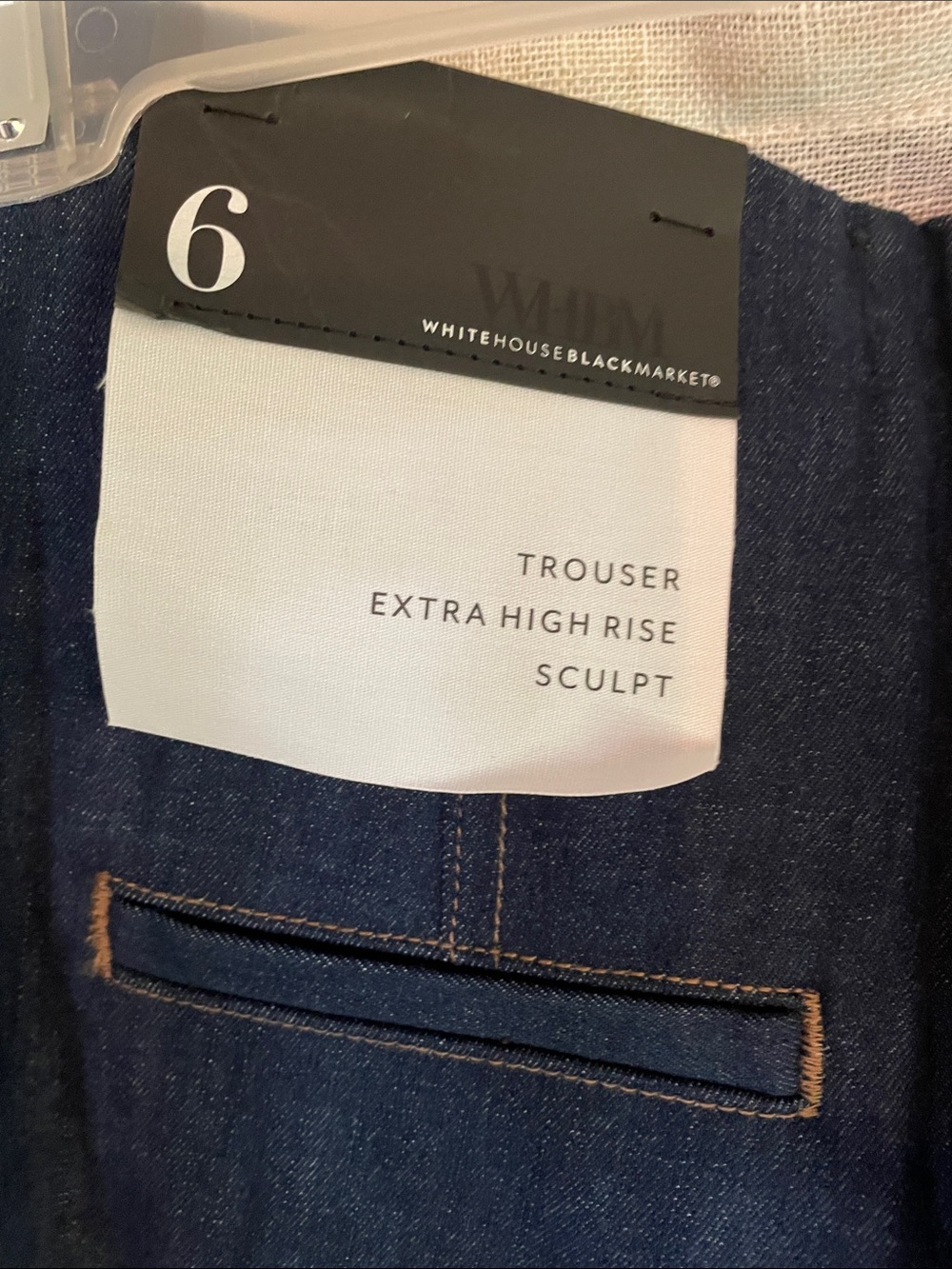 White House Black Market Women’s Slim Straight Jeans - Dark Blue